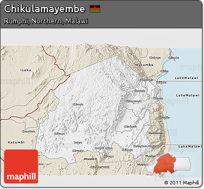 Classic Style 3D Map of Chikulamayembe
