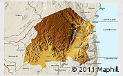 Physical 3D Map of Chikulamayembe, shaded relief outside