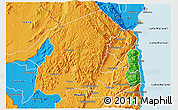 Political 3D Map of Chikulamayembe