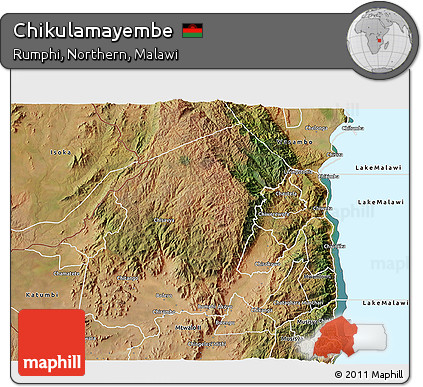 Satellite 3D Map of Chikulamayembe
