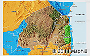 Satellite 3D Map of Chikulamayembe, political outside