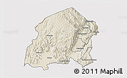 Shaded Relief 3D Map of Chikulamayembe, cropped outside