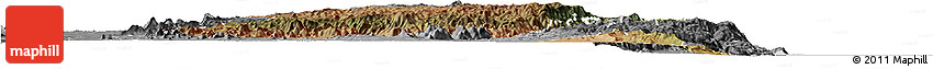 Satellite Horizon Map of Chikulamayembe, desaturated