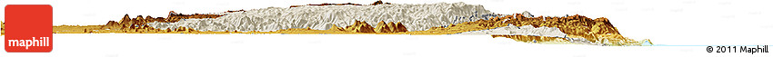 Shaded Relief Horizon Map of Chikulamayembe, physical outside