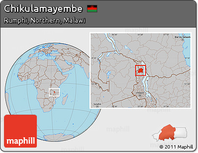 Gray Location Map of Chikulamayembe
