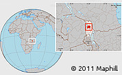Gray Location Map of Chikulamayembe, highlighted grandparent region