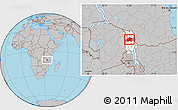 Gray Location Map of Chikulamayembe, highlighted parent region, highlighted grandparent region
