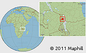 Savanna Style Location Map of Chikulamayembe