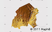 Physical Map of Chikulamayembe, cropped outside