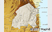 Shaded Relief Map of Chikulamayembe, physical outside
