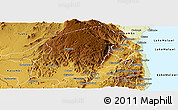 Physical Panoramic Map of Chikulamayembe