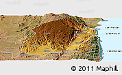 Physical Panoramic Map of Chikulamayembe, satellite outside