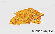 Political Panoramic Map of Chikulamayembe, cropped outside