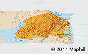 Political Panoramic Map of Chikulamayembe, lighten