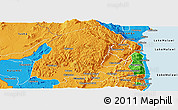 Political Panoramic Map of Chikulamayembe