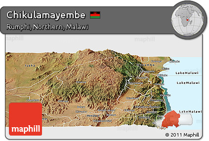 Satellite Panoramic Map of Chikulamayembe