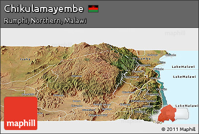Satellite Panoramic Map of Chikulamayembe