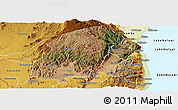 Satellite Panoramic Map of Chikulamayembe, physical outside