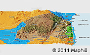 Satellite Panoramic Map of Chikulamayembe, political outside