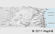 Silver Style Panoramic Map of Chikulamayembe