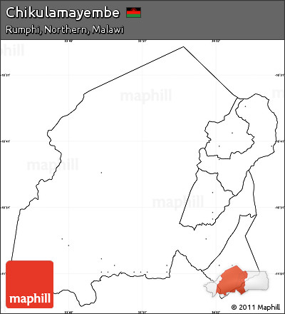 Blank Simple Map of Chikulamayembe, cropped outside, no labels