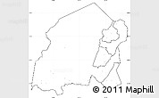Blank Simple Map of Chikulamayembe, cropped outside, no labels