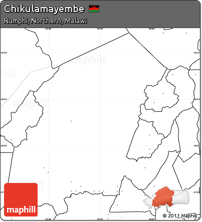 Blank Simple Map of Chikulamayembe, no labels