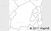 Blank Simple Map of Chikulamayembe, no labels