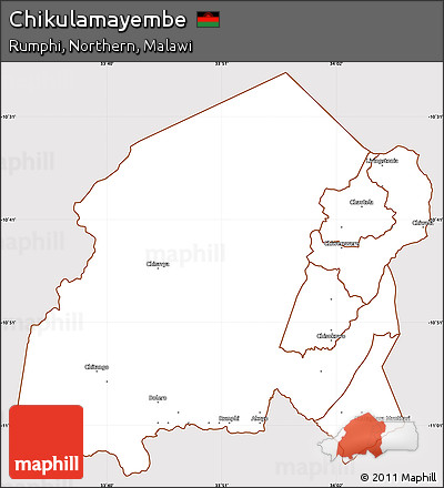 Classic Style Simple Map of Chikulamayembe, cropped outside