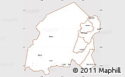 Classic Style Simple Map of Chikulamayembe, cropped outside