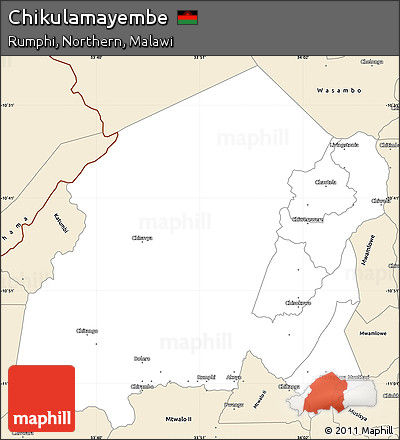 Classic Style Simple Map of Chikulamayembe