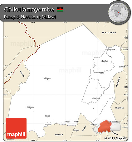 Classic Style Simple Map of Chikulamayembe