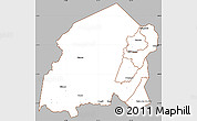 Gray Simple Map of Chikulamayembe, cropped outside