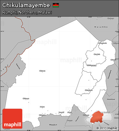 Gray Simple Map of Chikulamayembe