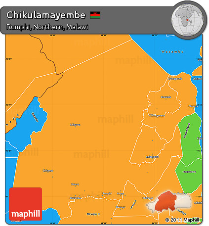 Political Simple Map of Chikulamayembe