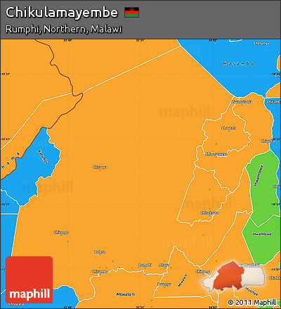 Political Simple Map of Chikulamayembe