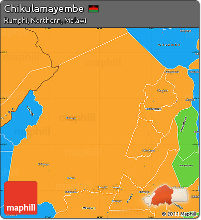 Political Simple Map of Chikulamayembe