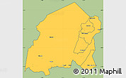 Savanna Style Simple Map of Chikulamayembe, cropped outside
