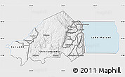 Silver Style Map of Rumphi, single color outside