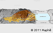Physical Panoramic Map of Rumphi, desaturated
