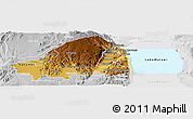 Physical Panoramic Map of Rumphi, lighten, desaturated