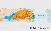 Political Panoramic Map of Rumphi, lighten