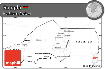 Blank Simple Map of Rumphi, cropped outside