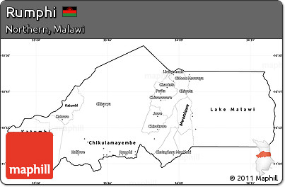 Blank Simple Map of Rumphi, cropped outside