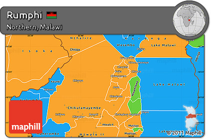 Political Simple Map of Rumphi