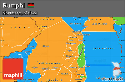 Political Simple Map of Rumphi