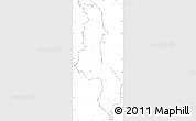 Blank Simple Map of Malawi, cropped outside, no labels