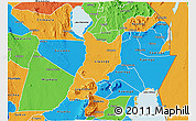Political 3D Map of Machinga