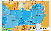 Political Shades 3D Map of Machinga