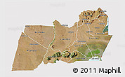 Satellite 3D Map of Machinga, cropped outside